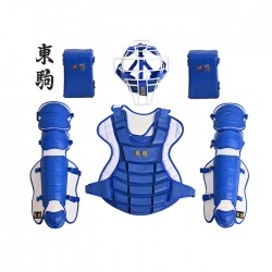 토코마 도쿠마 포수장비 풀셋트 화이트블루 헬멧 니쿠션 가방