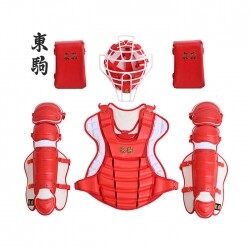 토코마 도쿠마 포수장비 풀셋트 화이트레드 헬멧 니쿠션 가방