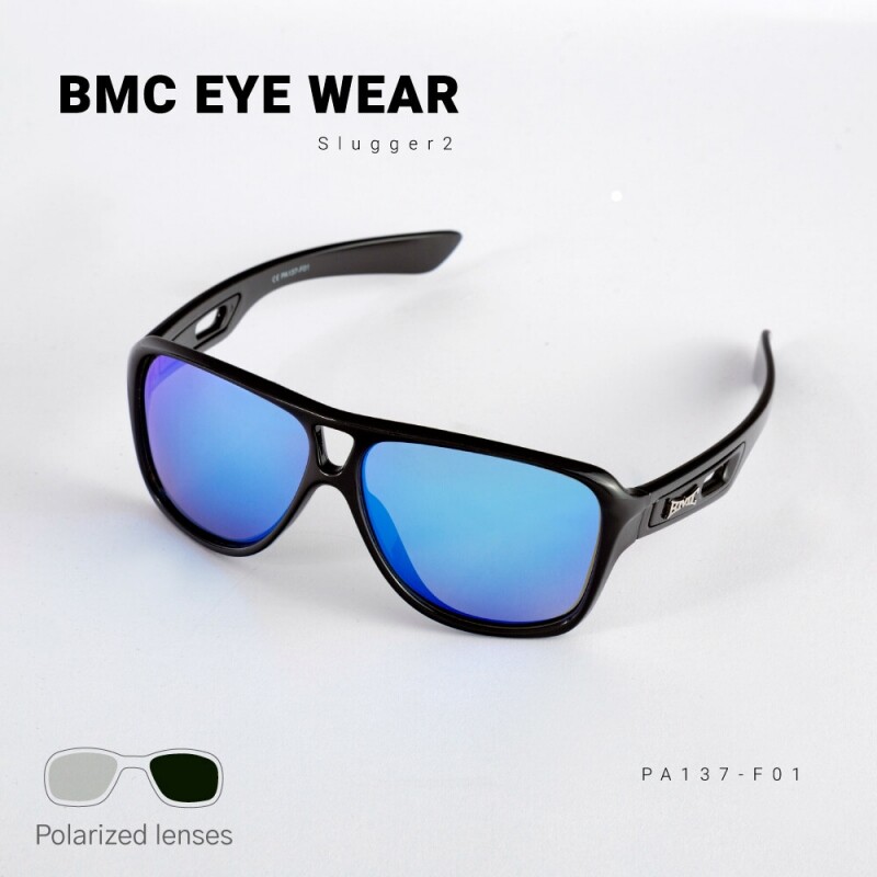 BMC 신형 고글 선글라스 프로슬러거2 PA137-F01 블랙프레임 [블루미러렌즈]