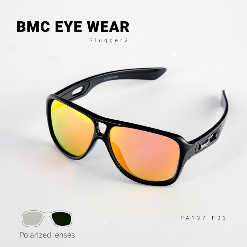 BMC 신형 고글 선글라스 프로슬러거2 PA137-F03 블랙프레임 [레드미러렌즈]