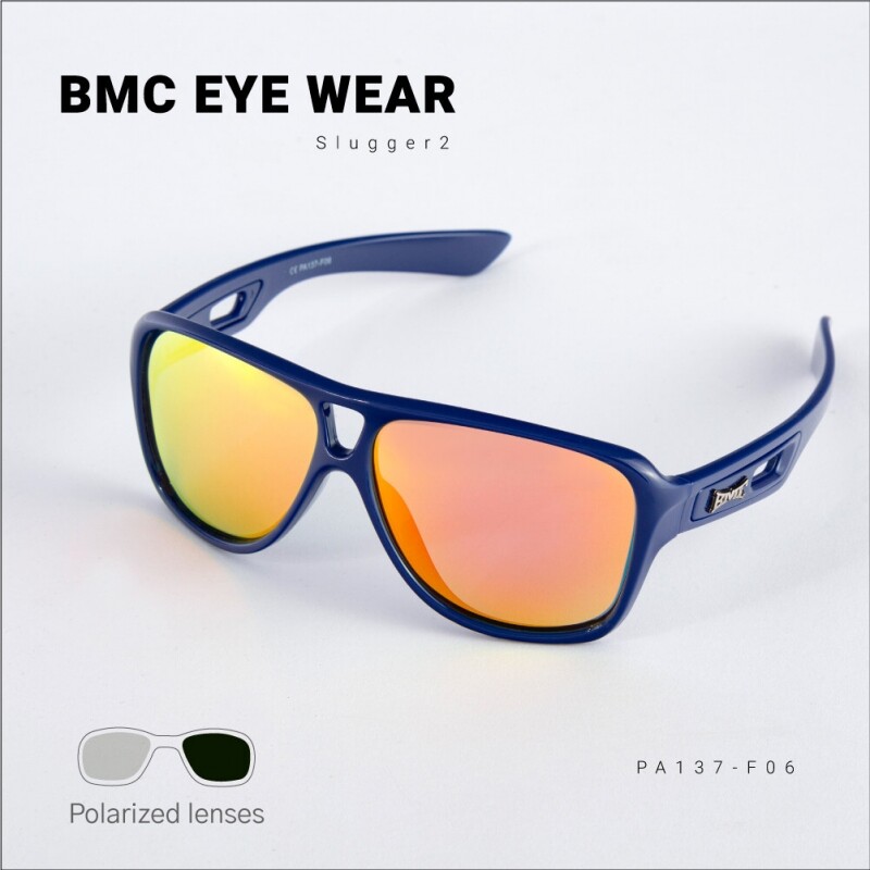 BMC 신형 고글 선글라스 프로슬러거2 PA137-F06 네이비프레임 [레드미러렌즈]