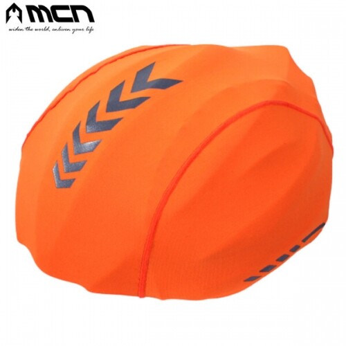 MCN 자전거 헬멧커버 오렌지 방풍 방수커버