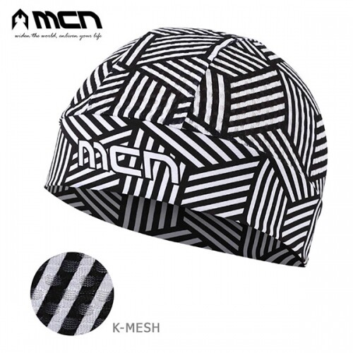 MCN K매쉬 스컬캡 큐비 자전거모자 헬멧이너캡