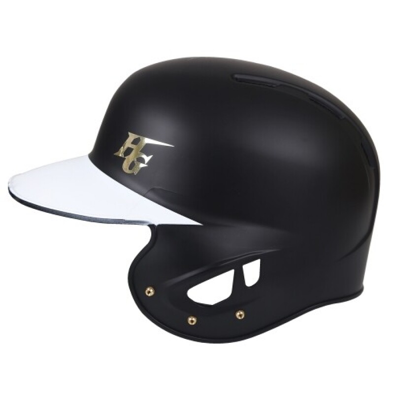 [HI GOLD] 하이골드 HL235UBPBH026 베이스볼 우타자 외귀 무광 헬멧 (블랙/화이트)